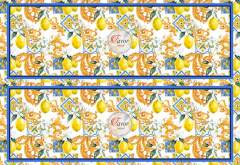 Limon Desenli Runner ve Supla Kumaşı 2 1 mt -2 adet runner