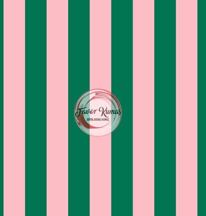 Çift Renk Çizgi Desenli Kumaş (3 CM X 3 CM ) Döşemelik Petek Kumaş - yeşil