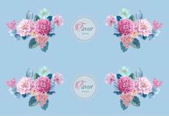 Pembe Ortanca Çiçeği Runner Kumaşı 1 mt- 2 adet runner MAVİ