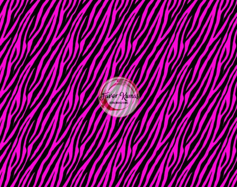 Mor Zebra Desenli Kumaş