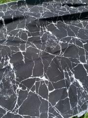 Mermer Desenli Kumaş siyah