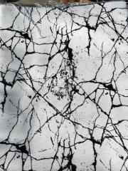 Mermer Desenli Runner ve Supla Kumaşı 1 mt- 2 adet runner BEYAZ