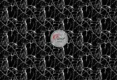 Mermer Desenli Runner ve Supla Kumaşı 1 mt-2 adet runner siyah