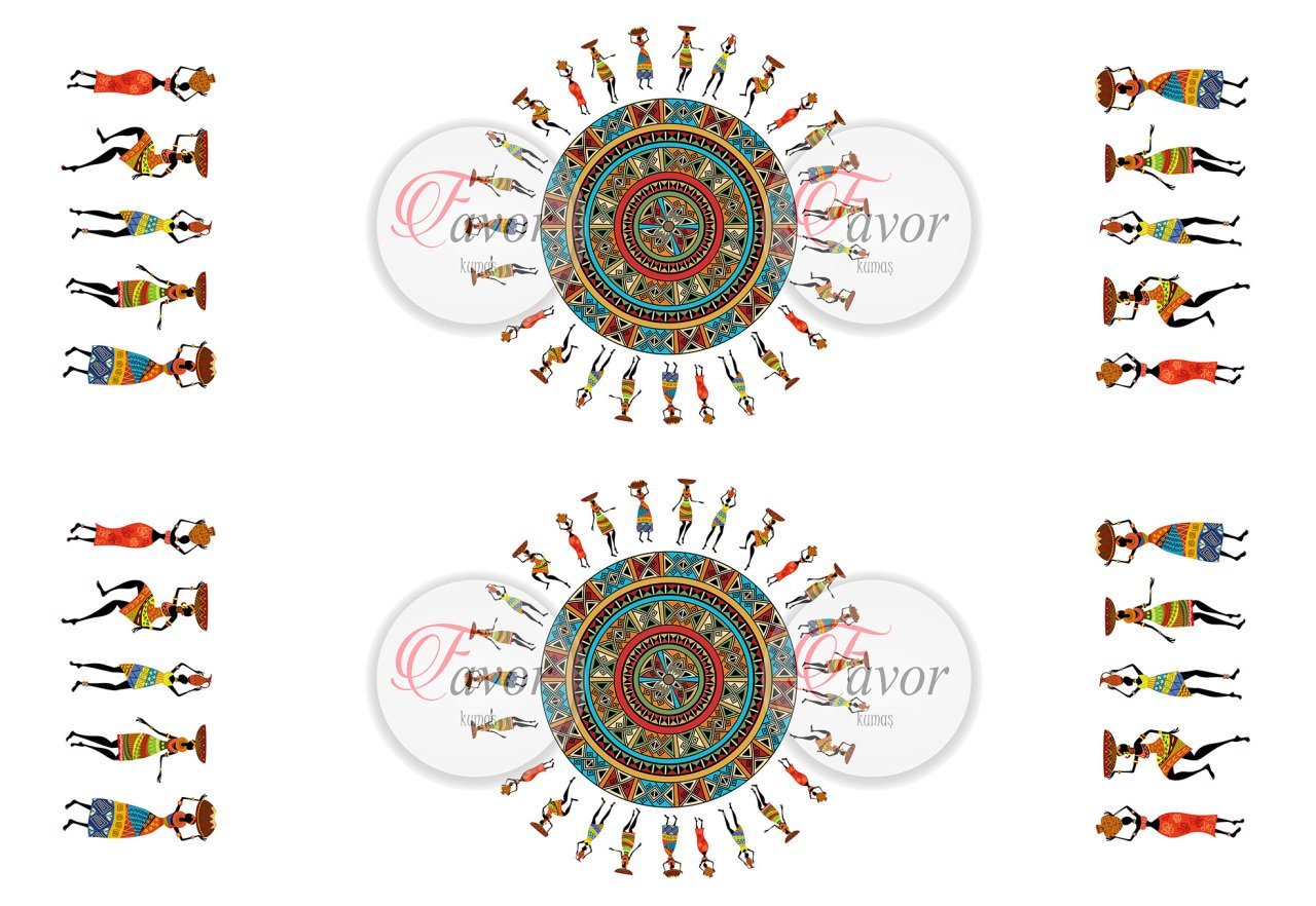 Afrikalı Kadın Runner ve Supla Kumaşı 2 beyaz