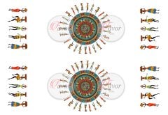 Afrikalı Kadın Runner ve Supla Kumaşı 2 beyaz