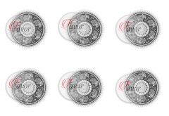 Fil Desenli Runner ve Supla Kumaşı 1 mt-6 adet suplaGRİ