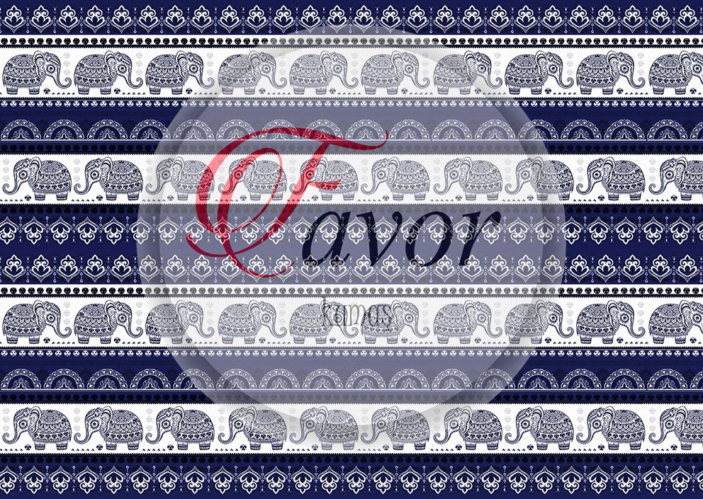 Fil Desenli Runner ve Supla Kumaşı 1 mt - 2 adet runner laci